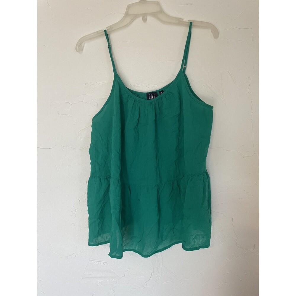 Gap Tank Top Women's Small Solid Green Pullover Lightweight Sleeveless